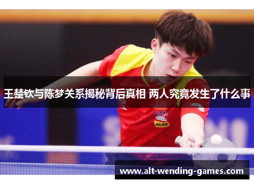 王楚钦与陈梦关系揭秘背后真相 两人究竟发生了什么事